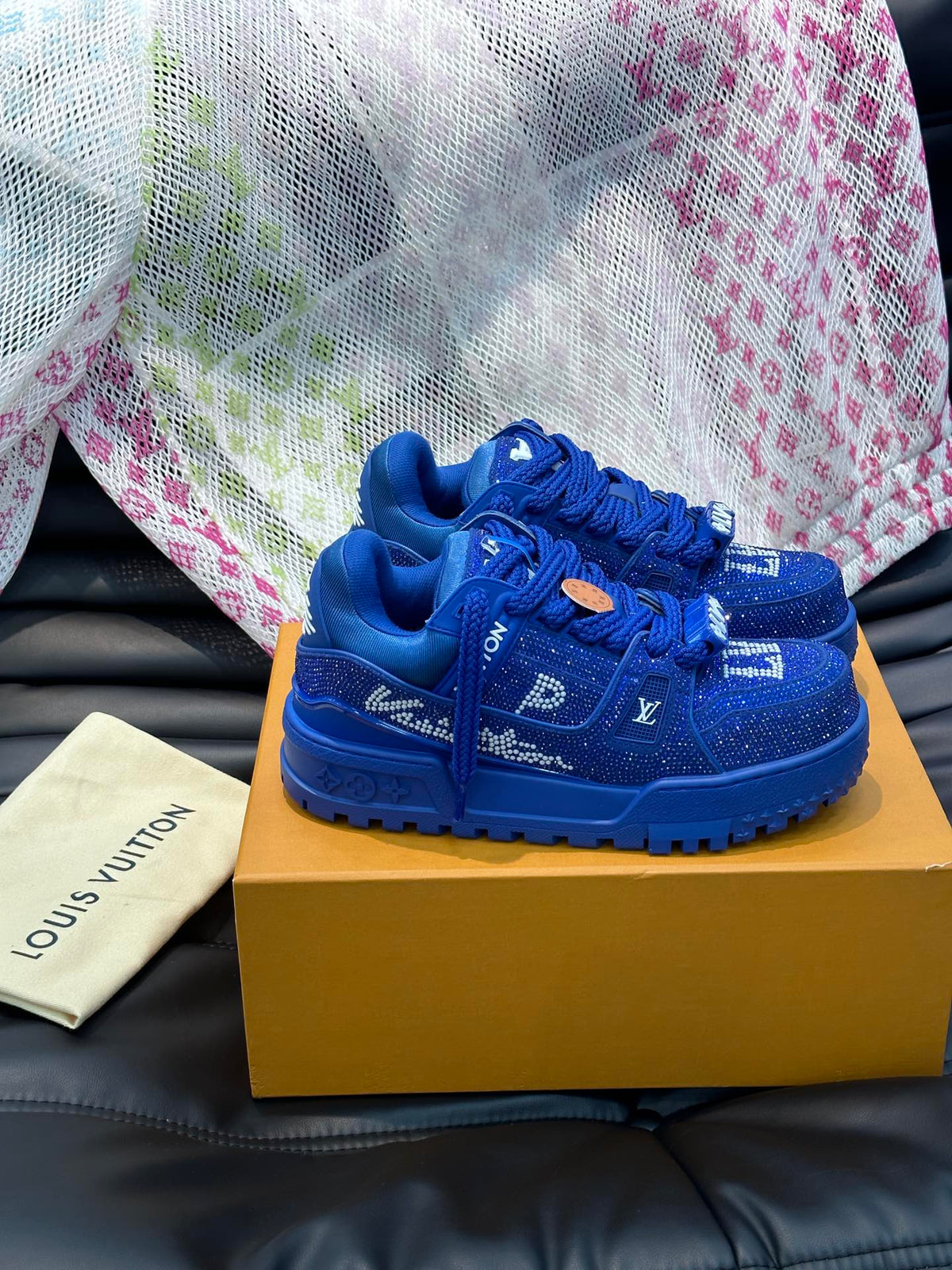 Louis Vuitton LV Pantofi sport Maxi Albastru Stones - prezentare produs