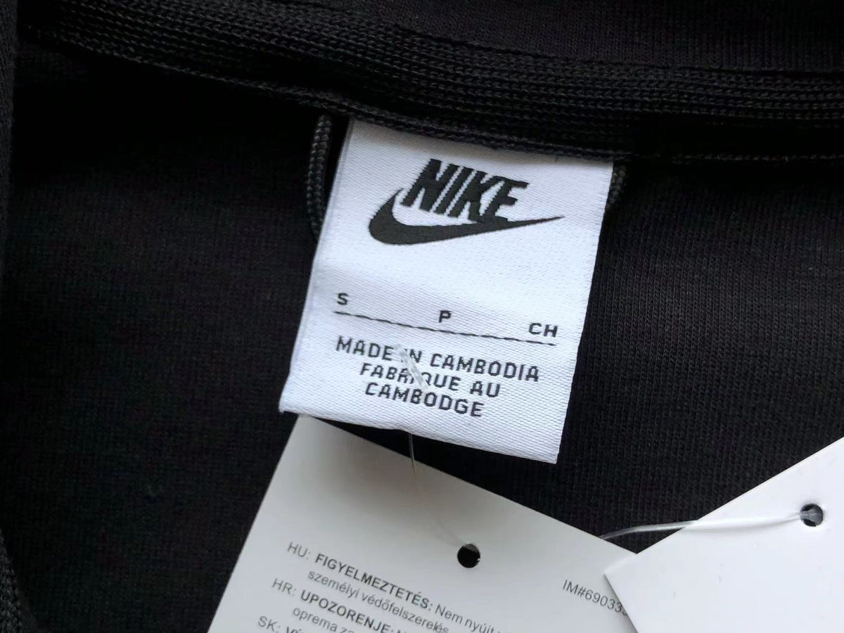 Nike Tech Fleece Negru Gri Fleece - prezentare produs