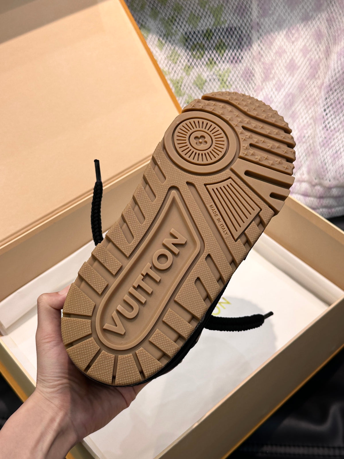 Louis Vuitton LV Trainers Maxi Negru Pânză - prezentare produs