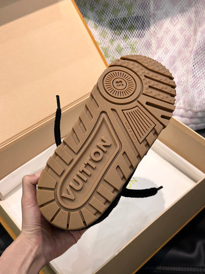 Louis Vuitton LV Trainers Maxi Negru Pânză - prezentare produs