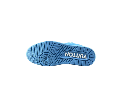 Louis Vuitton LV Trainers Baby Albastru Piele - prezentare produs