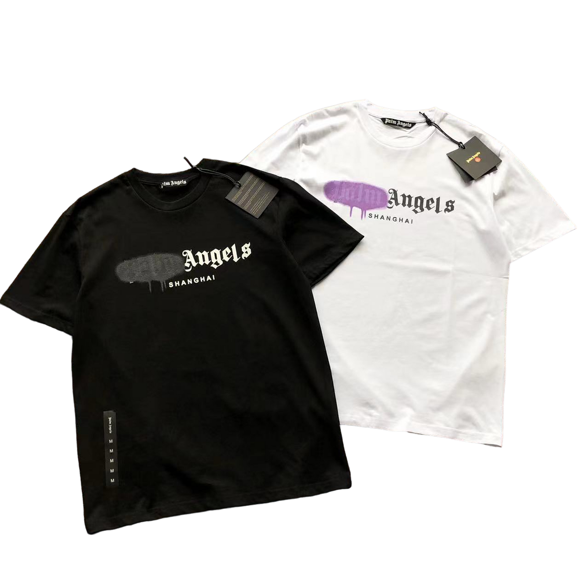 Palm Angels Graffiti Logo Tricou - prezentare produs