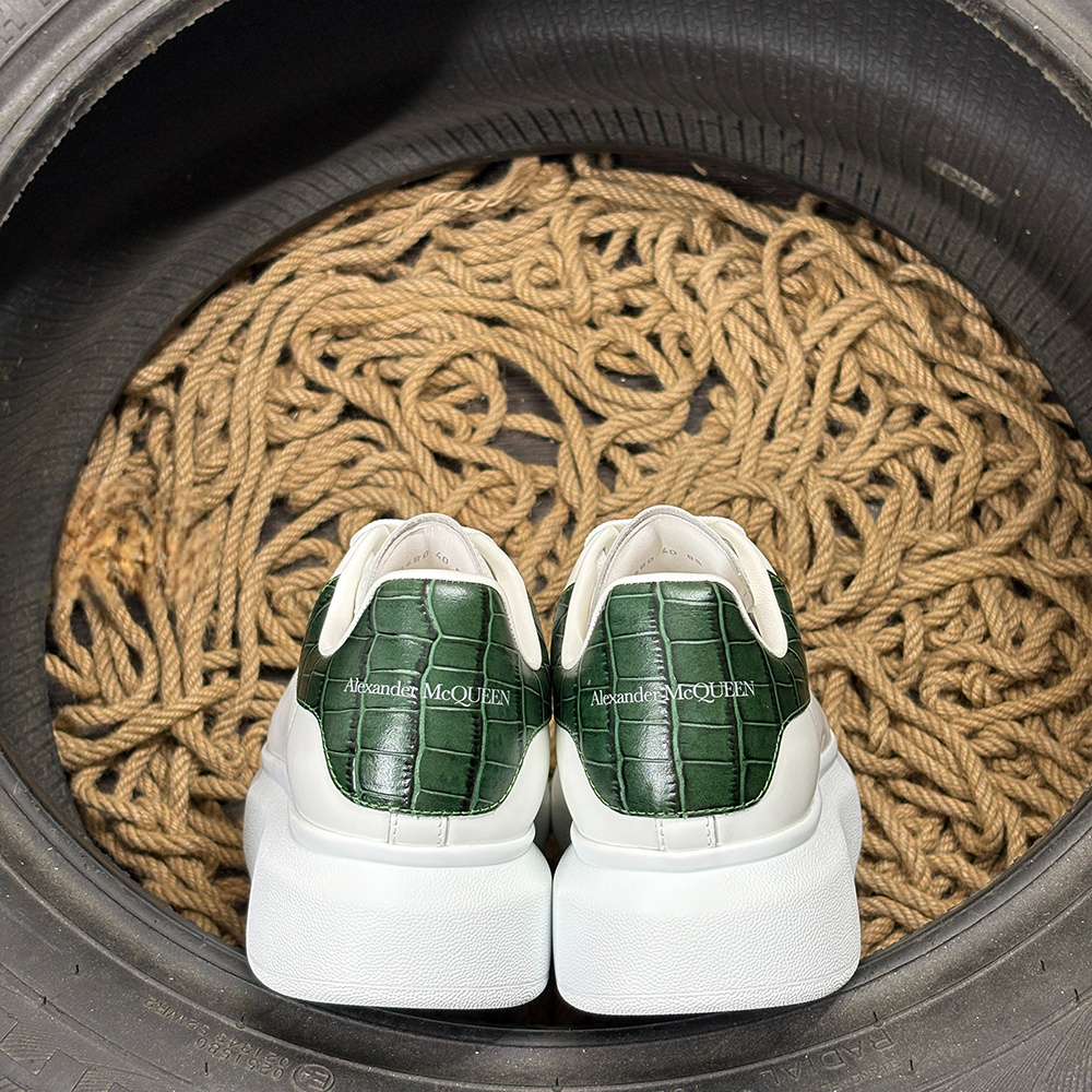 Alexander McQueen Verde Piele Pantofi sport - prezentare produs