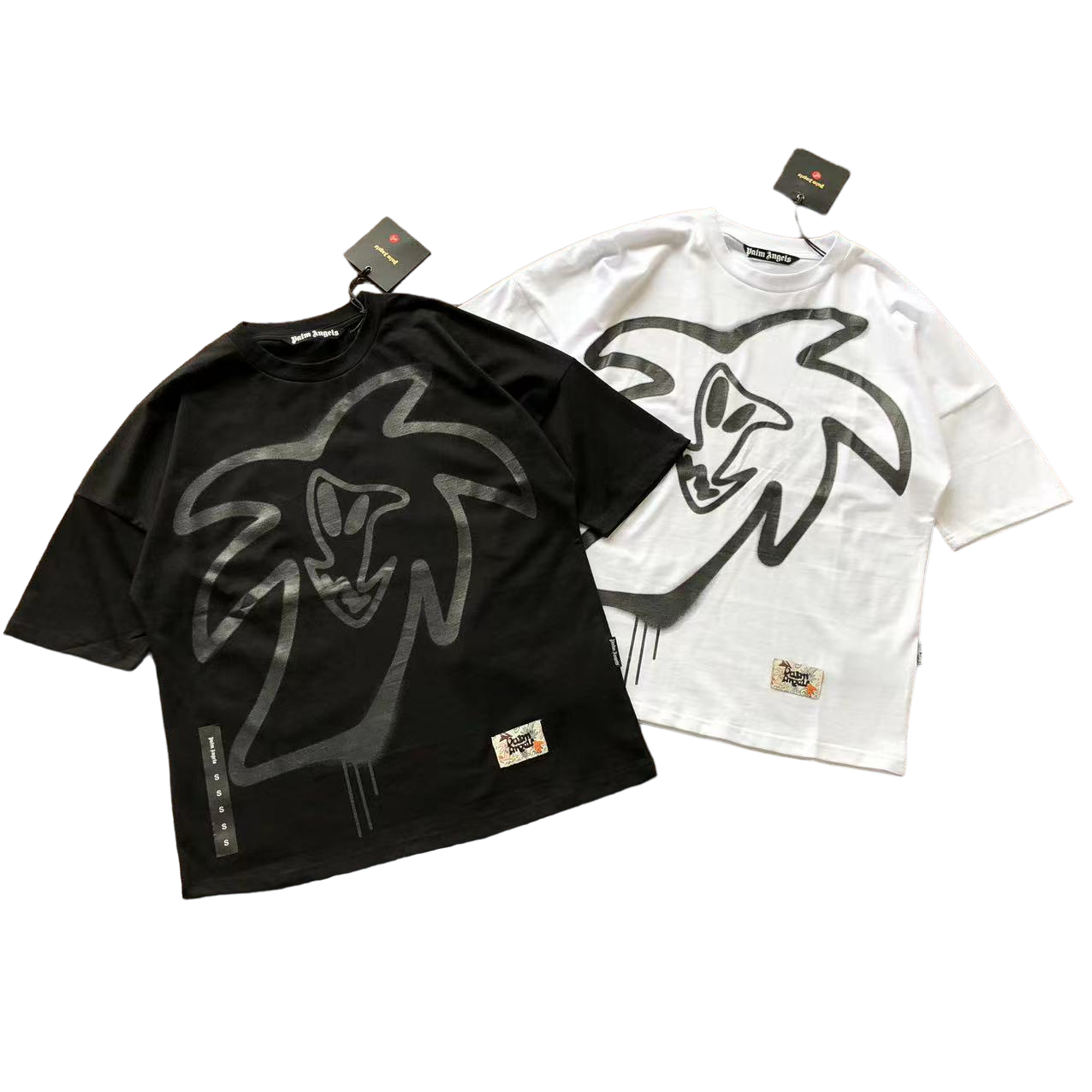 Palm Angels Graffiti Tricou - prezentare produs