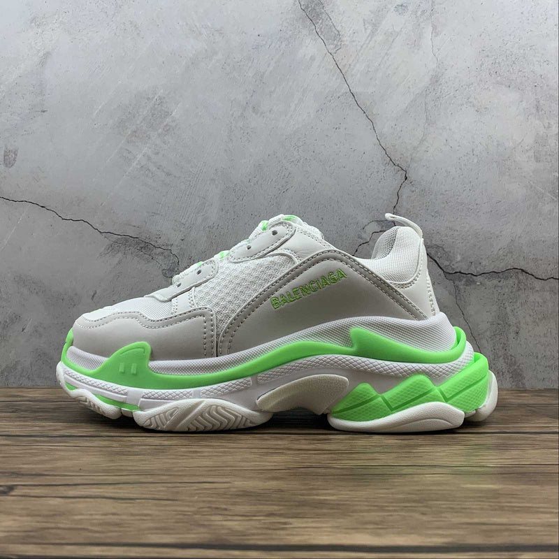 Balenciaga Triple S Alb Lime - prezentare produs