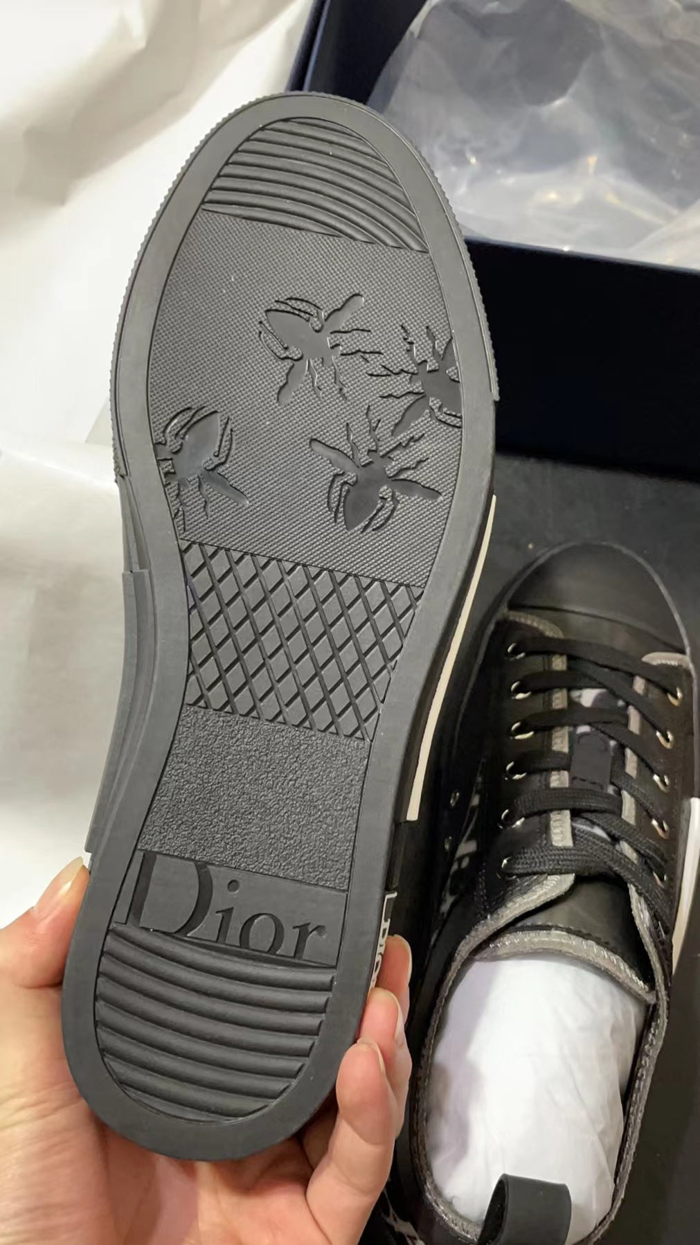 Dior B23 Low Negru - prezentare produs