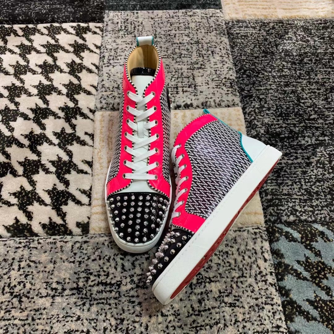 Christian Louboutin High Negru Roz - prezentare produs