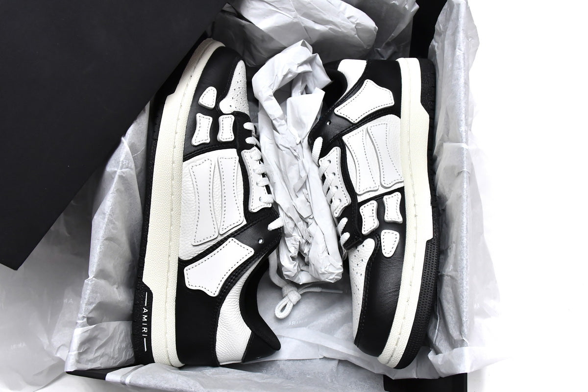 Amiri Skeleton Low Negru Alb - prezentare produs