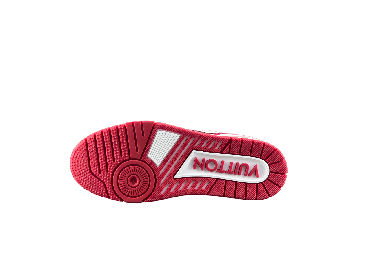 Louis Vuitton LV Trainers Roșu Alb Diamonds - prezentare produs