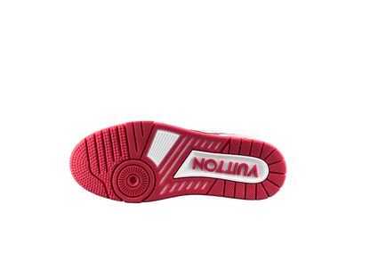 Louis Vuitton LV Trainers Roșu Alb Diamonds - prezentare produs