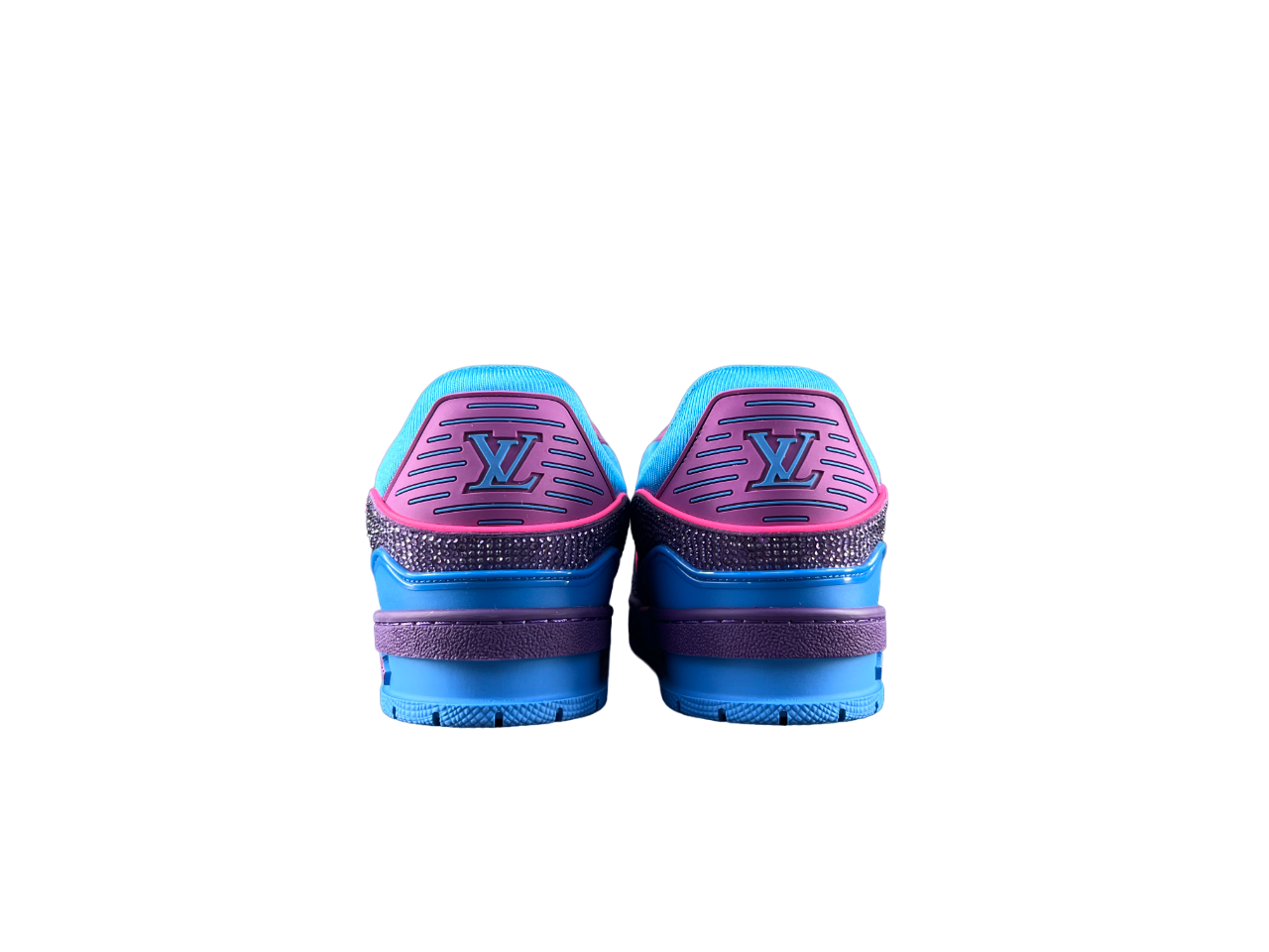 Louis Vuitton LV Pantofi sport Albastru Violet Diamonds Luxury Ediție - prezentare produs
