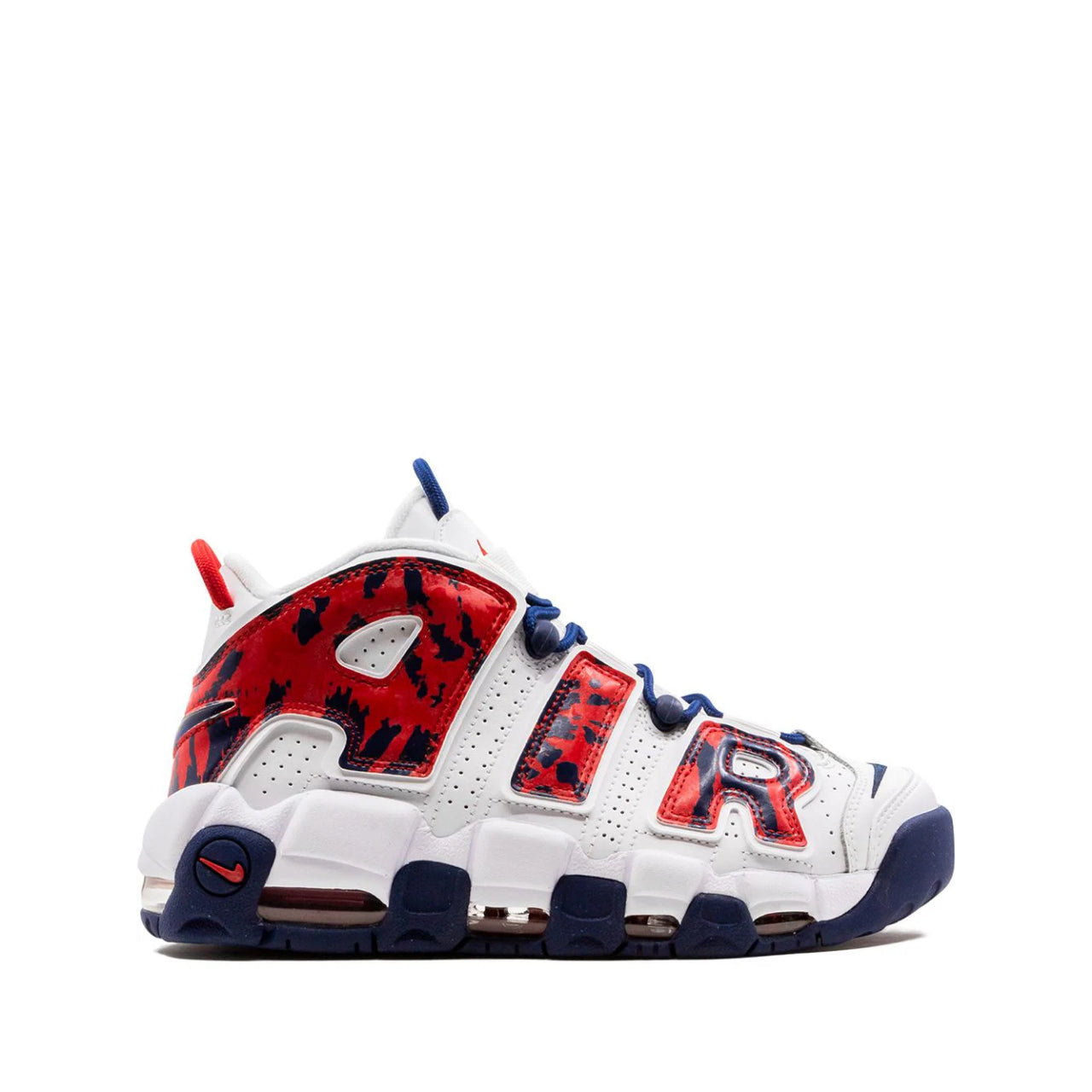 Nike Air More Uptempo 'Red Navy Camo' - Tgjiuplug