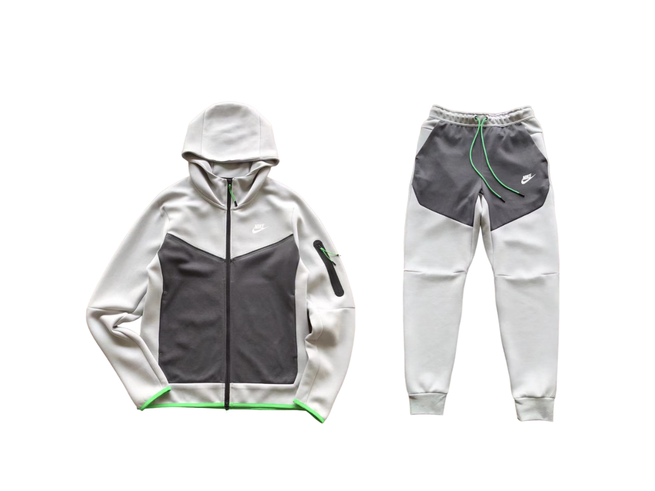 Nike Tech Fleece Deschis Gri Fleece - prezentare produs