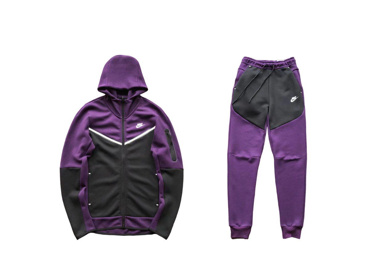 Nike Tech Fleece Violet Negru Fleece - prezentare produs