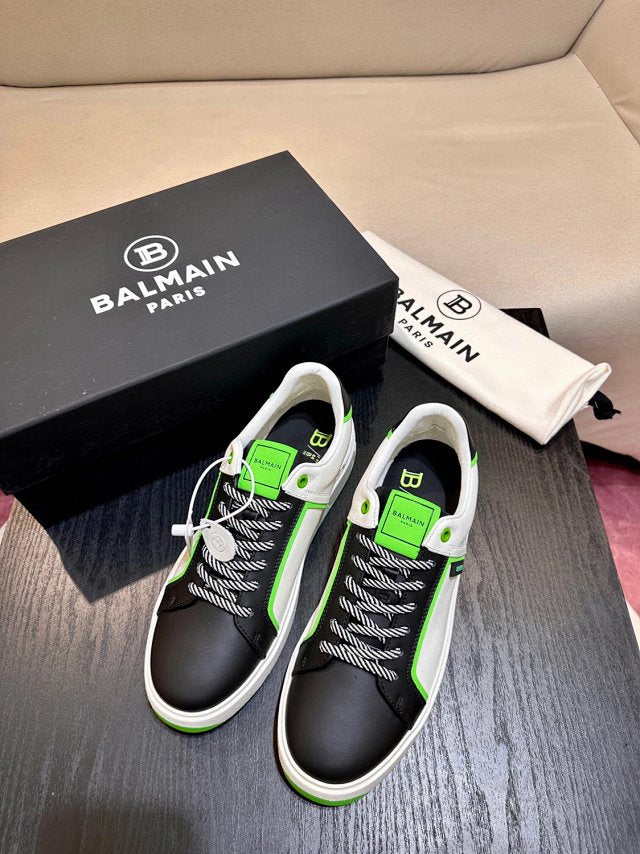 Balmain Casual Piele Lime Alb Negru - prezentare produs