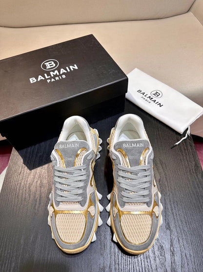 Balmain Casual Sport Gri Auriu Pantofi sport - prezentare produs