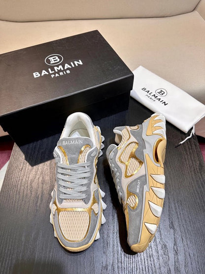 Balmain Casual Sport Gri Auriu Pantofi sport - prezentare produs