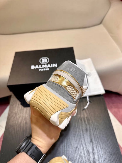 Balmain Casual Sport Gri Auriu Pantofi sport - prezentare produs