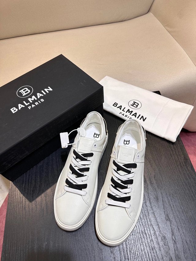 Balmain Casual Piele Alb Pantofi sport - prezentare produs