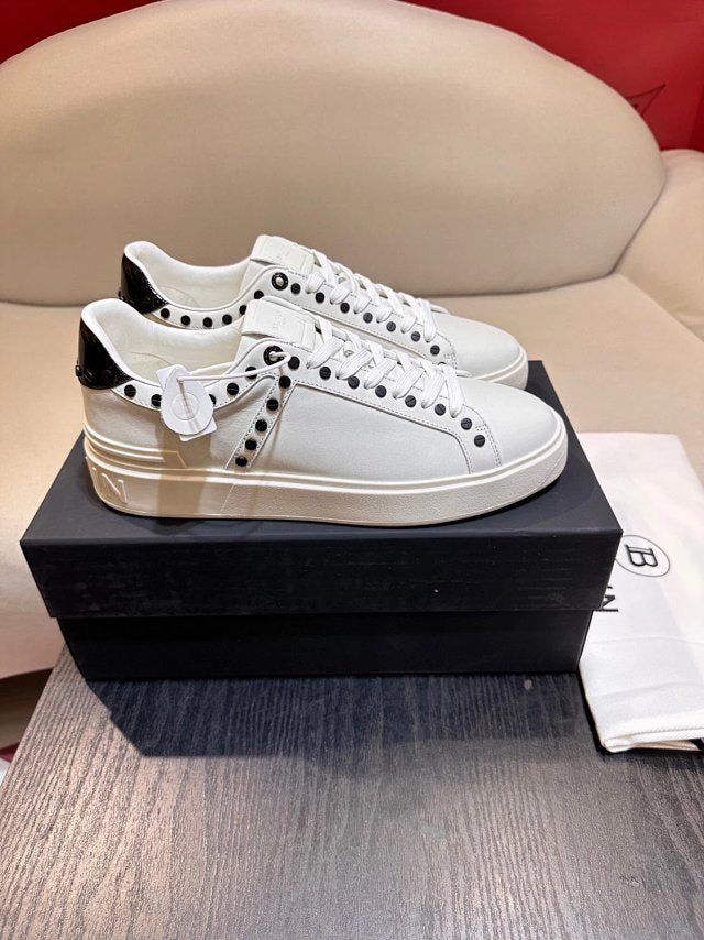 Balmain Casual Piele Alb Pantofi sport - prezentare produs