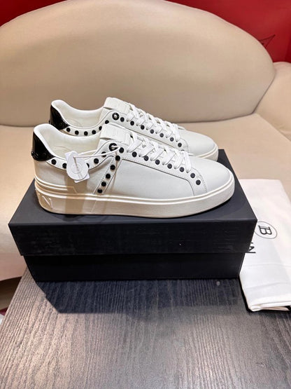 Balmain Casual Piele Alb Pantofi sport - prezentare produs