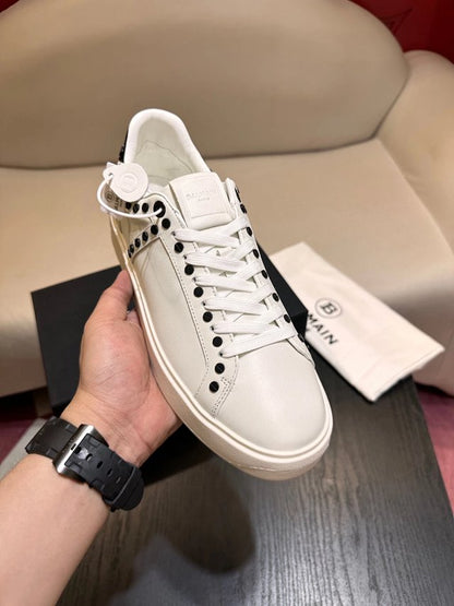Balmain Casual Piele Alb Pantofi sport - prezentare produs