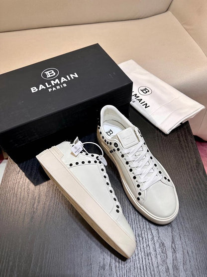 Balmain Casual Piele Alb Pantofi sport - prezentare produs