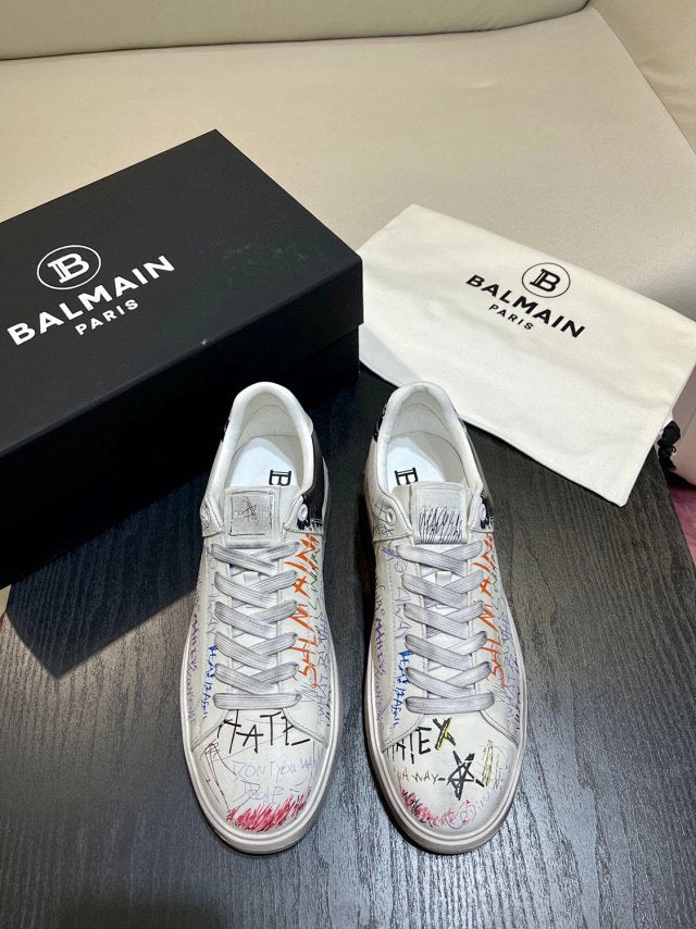 Balmain Casual Piele Alb - prezentare produs