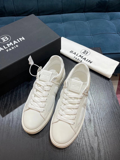 Balmain Casual Piele Alb Pantofi sport - prezentare produs