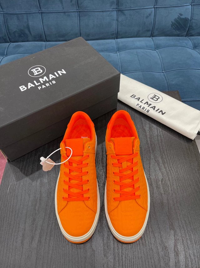 Balmain Casual Piele Portocaliu Pattern Pantofi sport - prezentare produs