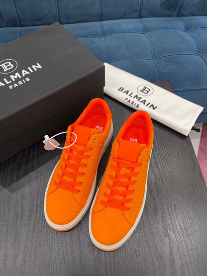 Balmain Casual Piele Portocaliu Pattern Pantofi sport - prezentare produs
