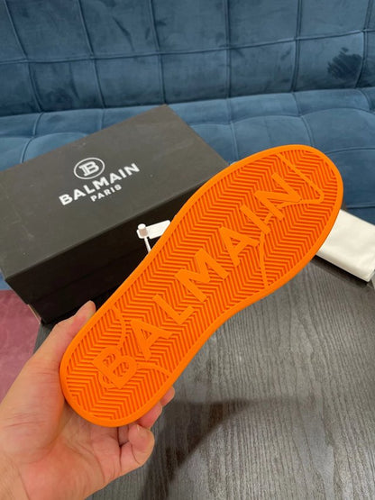 Balmain Casual Piele Portocaliu Pattern Pantofi sport - prezentare produs