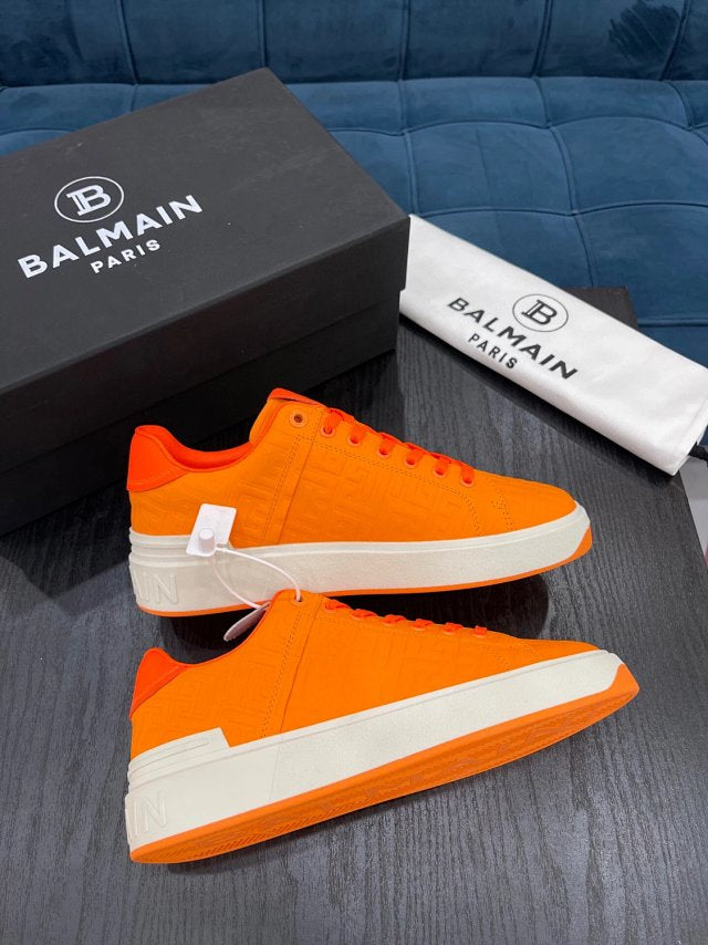 Balmain Casual Piele Portocaliu Pattern Pantofi sport - prezentare produs
