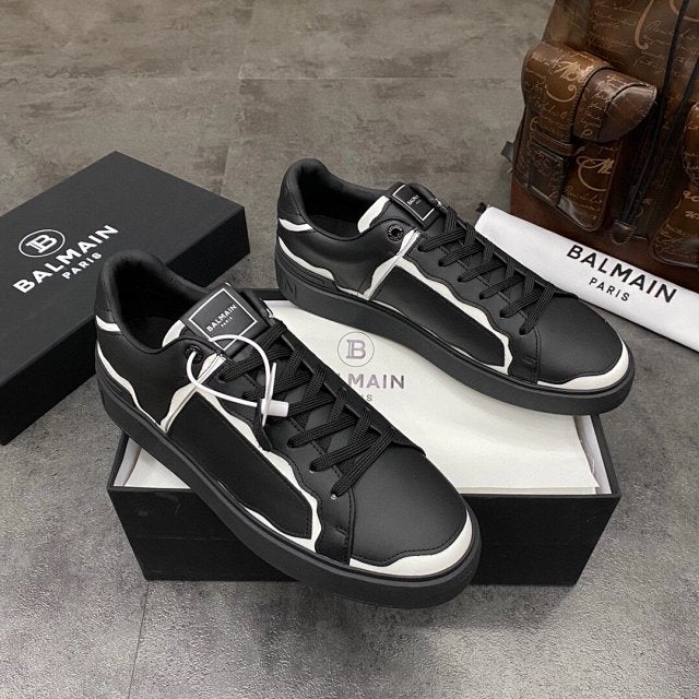 Balmain Casual Piele Negru Alb Pantofi sport - prezentare produs