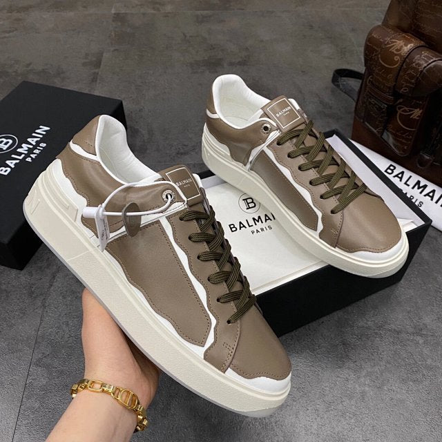 Balmain Casual Piele Maro Pantofi sport - prezentare produs