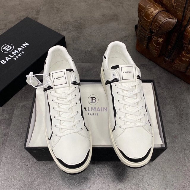 Balmain Casual Piele Alb Pantofi sport - prezentare produs