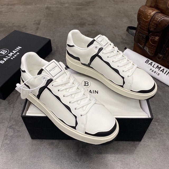 Balmain Casual Piele Alb Pantofi sport - prezentare produs