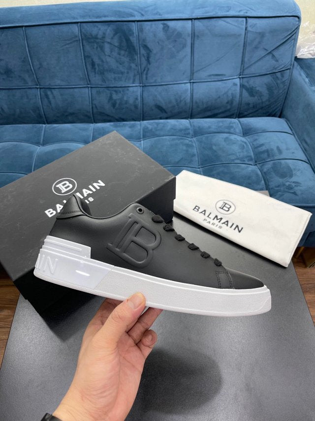 Balmain Casual Piele Negru Alb Pantofi sport - prezentare produs