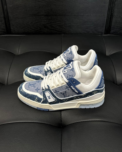 Louis Vuitton LV 600a Denim Pattern Pantofi sport - prezentare produs