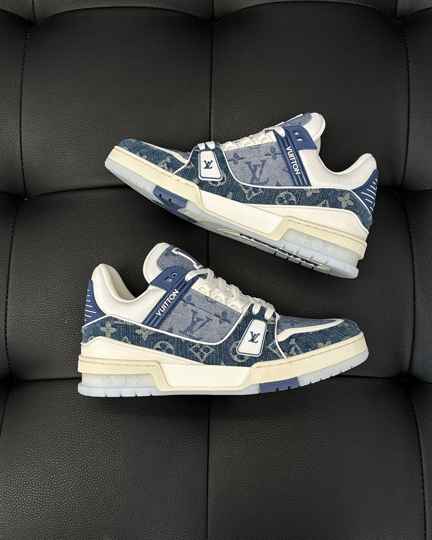 Louis Vuitton LV 600a Denim Pattern Pantofi sport - prezentare produs