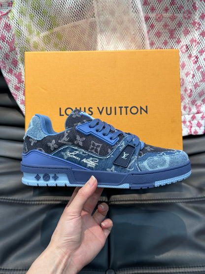 Louis Vuitton LV 600a Albastru Pattern Pantofi sport - prezentare produs