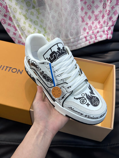 Louis Vuitton LV 600a Alb Negru Pantofi sport - prezentare produs