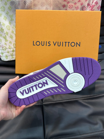 Louis Vuitton LV 600a Violet Alb Pantofi sport - prezentare produs