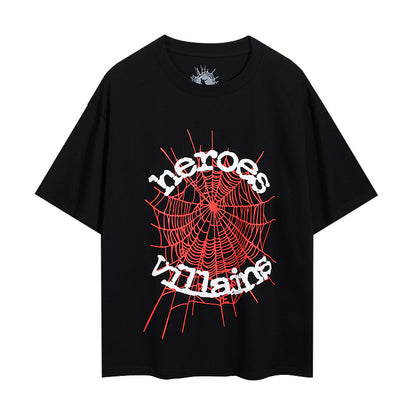 Sp5der Heroes Villains Negru Tricou - prezentare produs