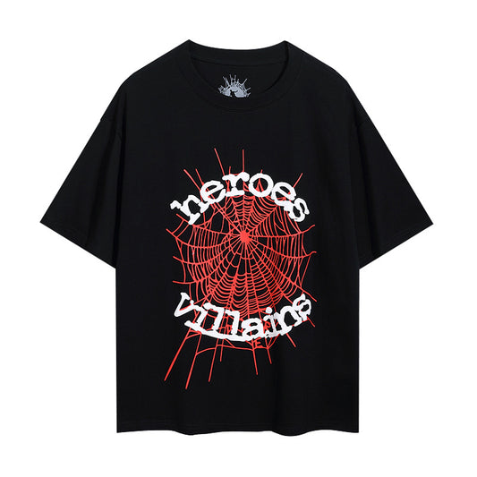 Sp5der Heroes Villains Negru Tricou - prezentare produs
