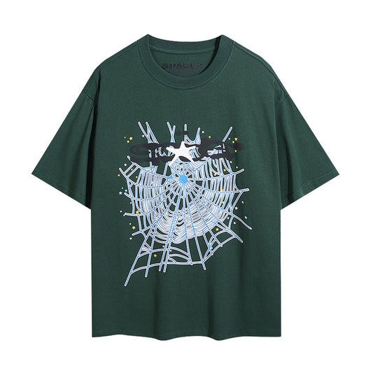 Sp5der Închis Verde Tricou - prezentare produs
