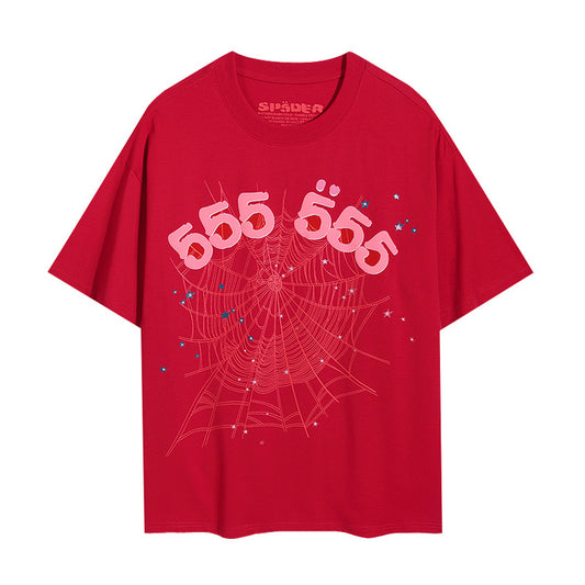 Sp5der 555 Roșu Tricou - prezentare produs