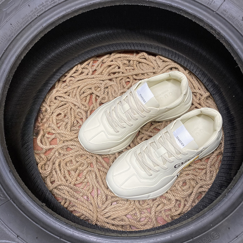 Gucci Rython Alb Logo Pantofi sport - prezentare produs