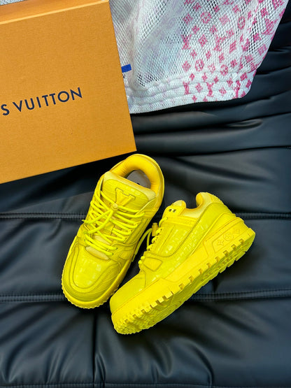 Louis Vuitton LV Pantofi sport Maxi Galben - prezentare produs