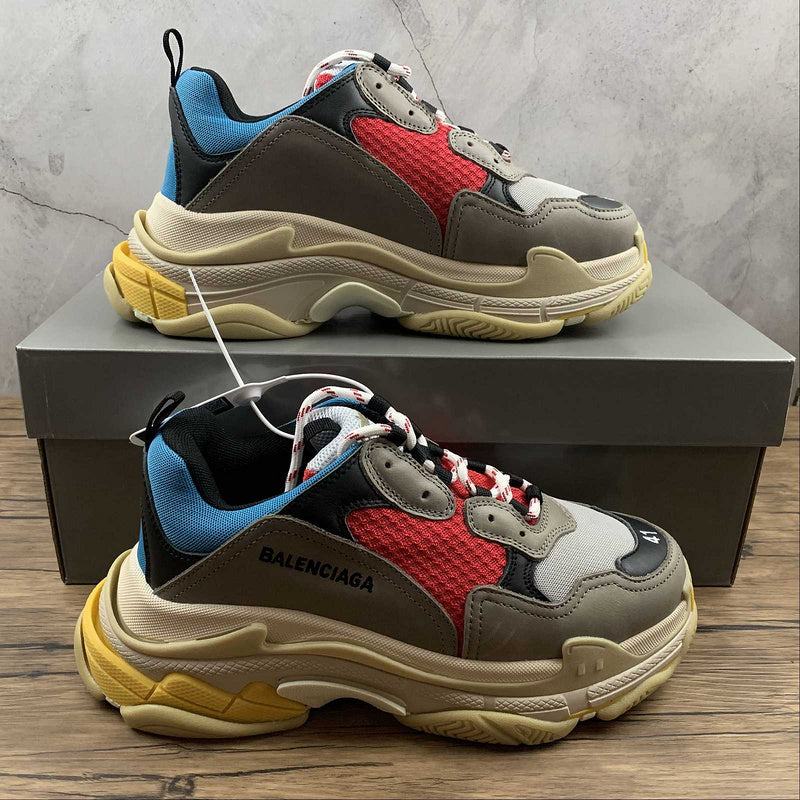 Balenciaga Triple S Roșu Albastru Bej Pantofi sport - prezentare produs